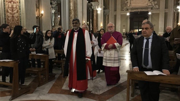 Archbishop Ian Ernest at an ecumenical prayer gathering in 2019