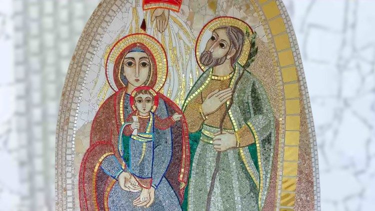 Den hellige familie (mosaikk av p. Rupnik)