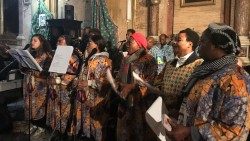 Messe en rite congolais avec le pape en 2019