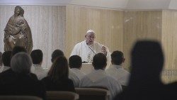 Pope Francis at Mass at the Casa Santa Marta on January 31, 2020.