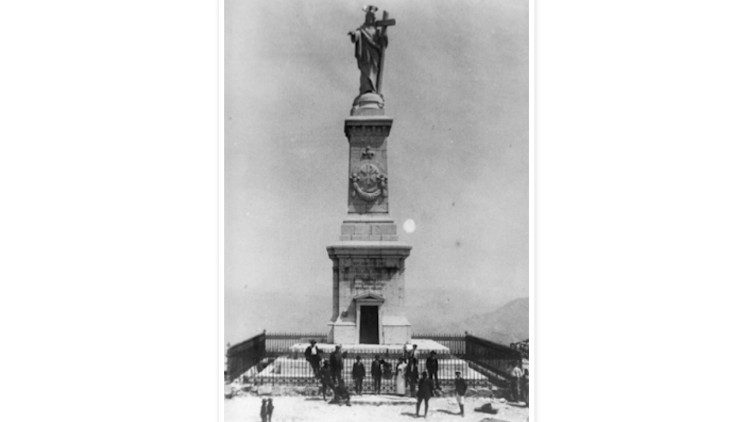 Cristo Redentore, Monte Guadagnolo (foto d'epoca)