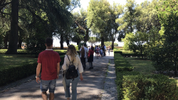 Lankytojai Kastel Gandolfo komplekso soduose