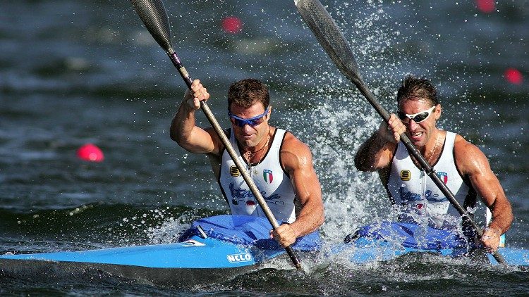 Antonio Rossi in acqua