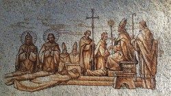 Mozaika akad. maliara Jozefa Cincíka v slovenskom Pápežskom kolégiu sv. Cyrila a Metoda v Ríme