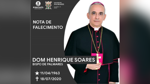 Palmares miesto vyskupas Henrique Soares da Costa mirė nuo koronaviruso