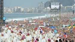 So sah es bei der Abschlussmesse des WJT Brasilien 2013 an der Copacabana in Rio aus