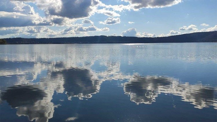 Il Lago di Vico, in provincia di Viterbo, nel Lazio 