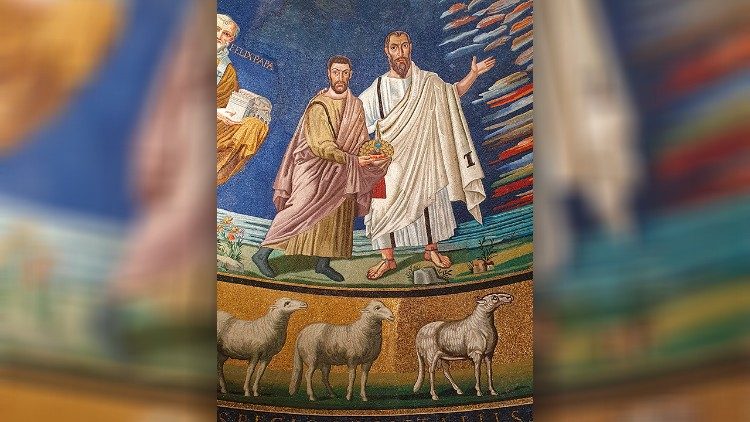 Bazilika romake e shenjtorëve Kozmai dhe Damjan: mozaik dhe skenë lindjes së Krishtit