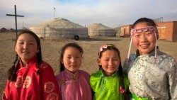 Bambini in Mongolia