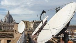Vatican Radio satellite dishes