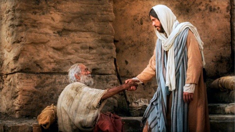 Господь Иисус Христос исцеляет прокажённого