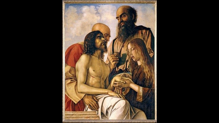 Pietà av Bellini, med Nikodemus til høyre