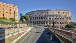 Das Kolossesum in Rom, von Enrico Fontolan während der Corona-Pandemie menschenleer fotografiert 