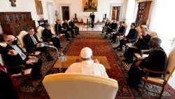 لقاء اللجنة الفاتيكانية كوفيد ١٩ مع البابا في ٢٦ آذار مارس ٢٠٢١