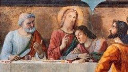 Gesù durante l'ultima cena