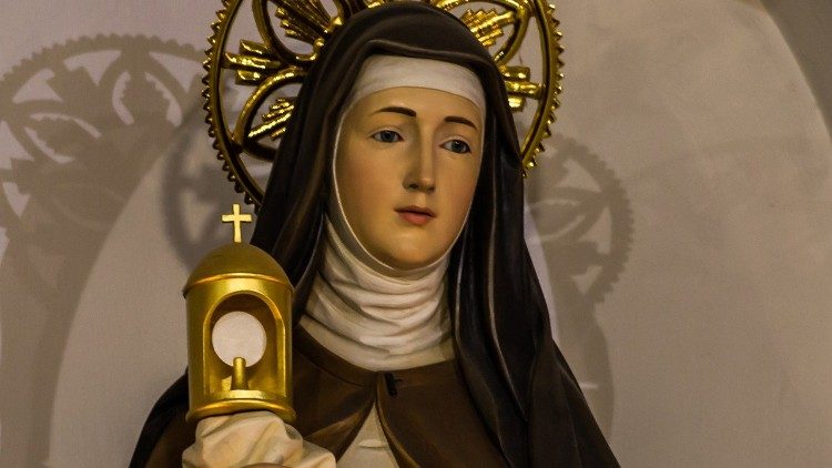 Mtakatifu Clara akiwa na Monstance 