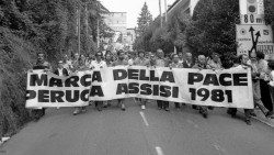 No vēstures arhīviem. Miera maršs 1981. gadā.