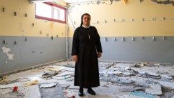 Sister Nabila Saleh of the Holy Family Church in Gaza