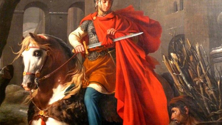 Sankt Martin auf einem Gemälde