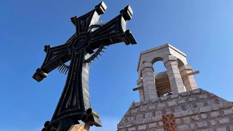 Église à Ghazanchi, un village arménien. 