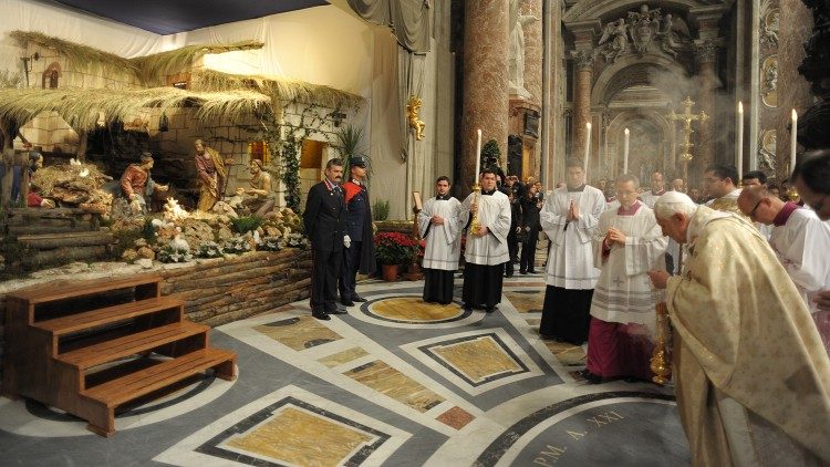 Bei der Christmette am Heiligen Abend 2010