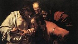 Caravaggio (Michelangelo Merisi)  - "Necredința Sfântului Toma" (1601) 