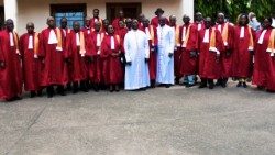 Les membres de l’Académie Catholique de Côte d’Ivoire, lors de la rentrée solennelle de leur institution