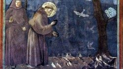 Giotto's fresco of Saint Francis in the Basilica in Assisi