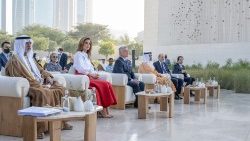 Remise du Prix Zayed pour la Fraternité à Abu Dhabi, aux Emirats arabes unis, le 26 février 2022. 