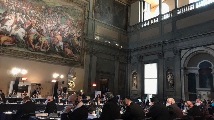 La sala dei Cinquecento a Palazzo Vecchio (Firenze)