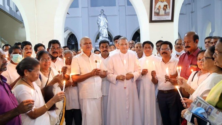 Bei einem Gottesdienst in Kerala