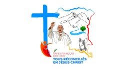 2022.03.14 संत पापा फ्राँसिस की डीआर कोंगो यात्रा का लोगो