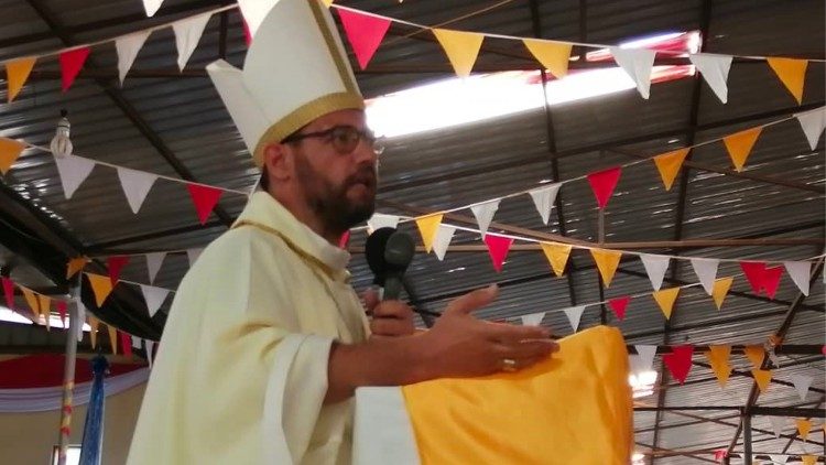 Mgr Christian Carlassare, l'évêque de Rumbeck au Soudan du sud.