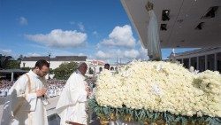 教宗方濟各在法蒂瑪朝聖