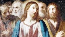 Gesù con discepoli - amatevi gli uni gli altri - V domenica di Pasqua