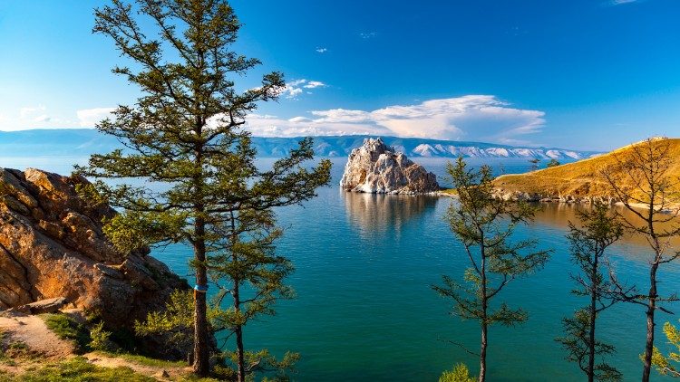 Una veduta del Lago Bajkal