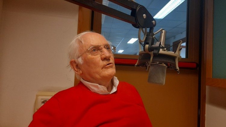 von Gemmingen vor zwei Jahren in einem Studio von Radio Vatikan