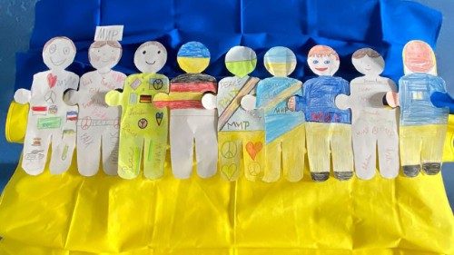 Deutsche Kinder solidarisch mit ukrainischen Kindern