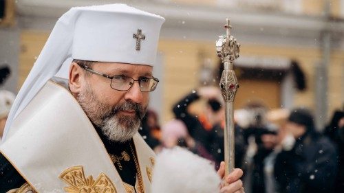 L'arcivescovo maggiore di di Kyiv-Halyč, Sviatoslav Shevchuk, capo della Chiesa greco-cattolica ucraina