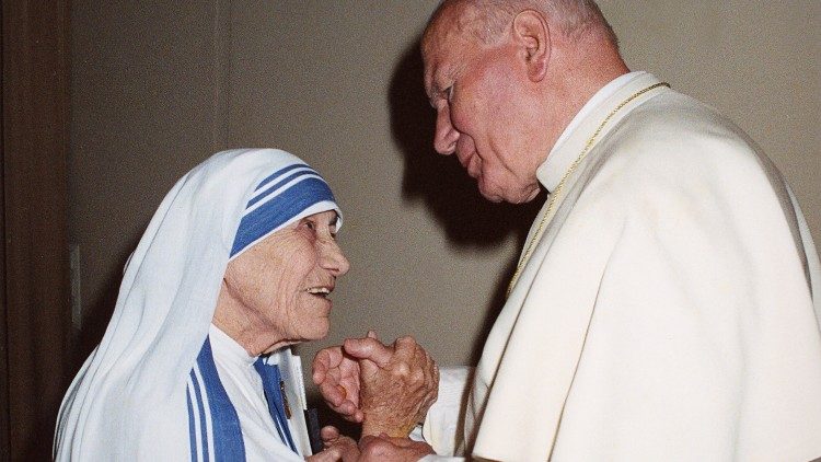 Matka Teresa i Jan Paweł II