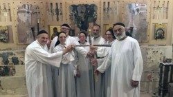 Sister Deema (second from right) with her monastic community of al-Khalil 
