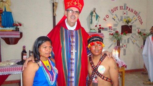 El nuevo presidente de la Red Eclesial Panamazónica, REPAM, monseñor Rafael Cob García, obispo del vicariato apostólico de Puyo, Ecuador