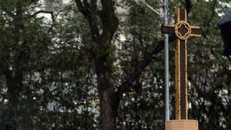 Ein Kreuz in Nagasaki