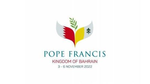 Logo zur Reise von Papst Franziskus nach Bahrain