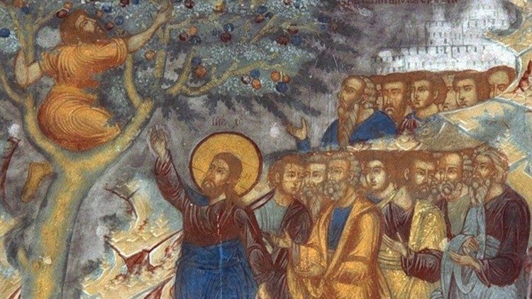 Yesu na Zakayo mtoza ushuru.