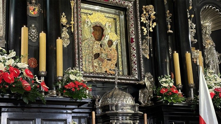 11.11.2022 Częstochowa, Jasna Góra, la Festa dell'Indipendenza Polacca, Madonna Nera del santuario.