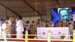 The beatification of Joseph Ambrosoli at Kalongo, Uganda.