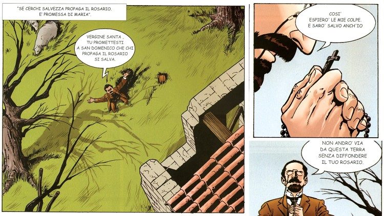 Bartolo Longo in preghiera a Pompei