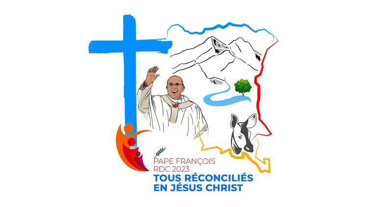 Логотип Папского визита в Демократическую Республику Конго и Южный Судан