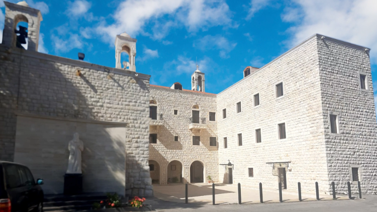O antigo mosteiro de Mar Nohra, uma parte do edifício restaurado